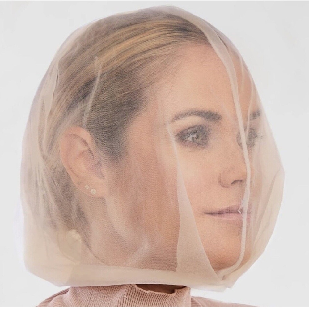 New Betty Dain Beige Garment Makeup Protector Hood